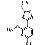 CAS 登录号：797770-41-3， 3-(5-乙基-1,2,4-恶二唑-3-基)-2-甲氧基-6-甲基吡啶