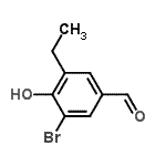 CAS#: 797784-43-1， 3-Bromo-5-ethyl-4-hydroxybenzaldehyde
