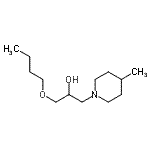 CAS#: 797789-54-9， 1-Butoxy-3-(4-methyl-1-piperidinyl)-2-propanol