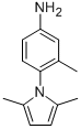 structure of CAS# 797806-96-3, 4-(2,5-Dimethyl-1H-Pyrrol-1-Yl)-3-Methyl-Benzenamine;Benzenamine, 4-(2,5-Dimethyl-1H-Pyrrol-1-Yl)-3-Methyl- (9CI)
