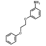 structure of CAS# 79808-16-5, 3-(2-Phenoxyethoxy)aniline;[3-(2-phenoxyethoxy)phenyl]amine;3-(2-phenoxyethoxy)aniline;3-(2-phenoxyethoxy)phenylamine