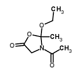 CAS 登录号：798569-21-8， 3-乙酰基-2-乙氧基-2-甲基-1,3-恶唑烷-5-酮
