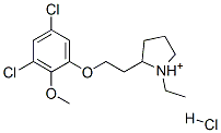 CAS 登录号：79893-50-8， (+)-2-[2-(3,5-二氯-2-甲氧基苯氧基)乙基]-1-乙基吡咯烷鎓盐酸盐