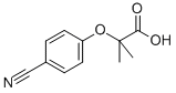 结构式 CAS# 79925-16-9, 2-(4-氰基苯氧基)-2-甲基丙酸