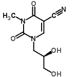 CAS#: 799261-92-0， 1-[(2R)-2,3-Dihydroxypropyl]-3-methyl-2,4-dioxo-1,2,3,4-tetrahydro-5-pyrimidinecarbonitrile