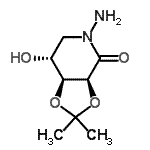 CAS#: 799277-34-2， (3aS,7R,7aS)-5-Amino-7-hydroxy-2,2-dimethyltetrahydro[1,3]dioxolo[4,5-c]pyridin-4(3aH)-one