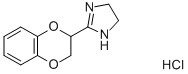 structure of CAS# 79944-56-2, Idazoxan Hydrochloride;2-(2,3-Dihydro-1,4-Benzodioxin-2-Yl)-4,5-Dihydro-1H-Imidazole;Hydron;Chloride;()-2-[1,4-Benzodioxan-2-Yl]-2-Imidazoline Hydrochloride;I6138_Sigma