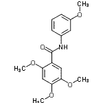 CAS#: 79966-74-8， 2,4,5-Trimethoxy-N-(3-methoxyphenyl)benzamide
