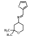 CAS#: 799791-80-3， (E)-N-(2,2-Dimethyltetrahydro-2H-pyran-4-yl)-1-(2-thienyl)methanimine