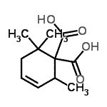CAS#: 799854-41-4， 2,6,6-Trimethyl-3-cyclohexene-1,1-dicarboxylic acid
