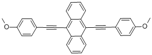 CAS#: 80034-27-1， 9,10-Bis(4-Methoxyphenylethynyl)Anthracene