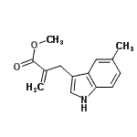 CAS#: 800366-84-1， Methyl 2-[(5-methyl-1H-indol-3-yl)methyl]acrylate