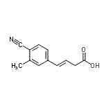 CAS#: 800395-55-5， (3E)-4-(4-Cyano-3-methylphenyl)-3-butenoic acid