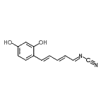 CAS#: 801141-82-2， [(1E,2E,4E)-5-(2,4-Dihydroxyphenyl)-2,4-pentadien-1-ylidene]cyanamide