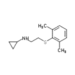 CAS#: 801150-55-0， N-{2-[(2,6-Dimethylphenyl)sulfanyl]ethyl}cyclopropanamine