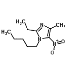 CAS#: 801166-12-1， 2-Ethyl-4-methyl-5-nitro-1-pentyl-1H-imidazole