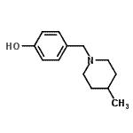 CAS#: 801172-36-1， 4-[(4-Methyl-1-piperidinyl)methyl]phenol