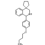 CAS#: 801191-34-4， 1'-(4-Butoxyphenyl)-2',3'-dihydro-1'H-spiro[cyclopentane-1,4'-isoquinoline]