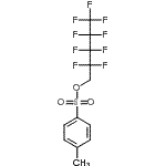 structure of CAS# 801212-59-9, 2,2,3,3,4,4,5,5,5-Nonafluoropentyl 4-methylbenzenesulfonate;1H,1H-Nonafluoropentyl 4-toluenesulphonate 97%;1H,1H-Nonafluoropentyl p-toluenesulfonate;1H,1H-Perfluoropentyl tosylate