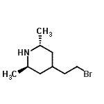 CAS#: 801993-80-6， (2R,6R)-4-(2-Bromoethyl)-2,6-dimethylpiperidine
