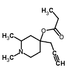CAS 登录号：802003-12-9， 1,2-二甲基-4-(2-丙炔-1-基)-4-哌啶基丙酸酯