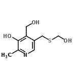 CAS#: 802023-53-6， 4-(Hydroxymethyl)-5-{[(hydroxymethyl)sulfanyl]methyl}-2-methyl-3-pyridinol