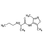 CAS#: 802023-79-6， N-(3,5-Dimethyl-1,2-oxazol-4-yl)-N<sup>2</sup>-propylalaninamide