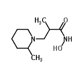 CAS#: 802043-76-1， N-Hydroxy-2-methyl-3-(2-methyl-1-piperidinyl)propanamide