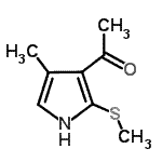 CAS#: 80224-51-7， 1-[4-Methyl-2-(methylsulfanyl)-1H-pyrrol-3-yl]ethanone