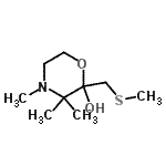 CAS#: 802268-09-3， 3,3,4-Trimethyl-2-[(methylsulfanyl)methyl]-2-morpholinol