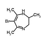 CAS#: 802302-04-1， 6-Bromo-2,5,7-trimethyl-2,3-dihydro-1H-1,4-diazepine