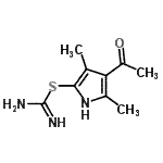 CAS#: 802317-12-0， 4-Acetyl-3,5-dimethyl-1H-pyrrol-2-yl carbamimidothioate