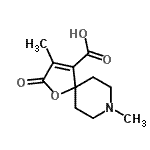CAS#: 802321-13-7， 3,8-Dimethyl-2-oxo-1-oxa-8-azaspiro[4.5]dec-3-ene-4-carboxylic acid