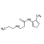 CAS#: 802593-62-0， N-(4-Methyl-3-thienyl)-N<sup>3</sup>-propyl-beta-alaninamide