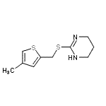 CAS#: 802595-61-5， 2-{[(4-Methyl-2-thienyl)methyl]sulfanyl}-1,4,5,6-tetrahydropyrimidine