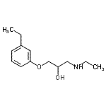 CAS 登录号：802856-38-8， 1-(乙基氨基)-3-(3-乙基苯氧基)丙-2-醇