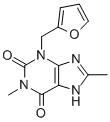 structure of CAS# 80288-49-9, 3-(2-Furanylmethyl)-3,7-Dihydro-1,8-Dimethyl-1H-Purine-2,6-Dione;3-(2-Furylmethyl)-1,8-Dimethyl-7H-Purine-2,6-Dione;3-(2-Furylmethyl)-1,8-Dimethyl-7H-Purine-2,6-Quinone;Lopac0_000538