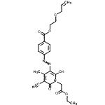 CAS#: 80440-11-5， 2-(Allyloxy)ethyl 4-{[5-cyano-1-(2-ethoxy-2-oxoethyl)-2-hydroxy-4-methyl-6-oxo-1,6-dihydro-3-pyridinyl]diazenyl}benzoate