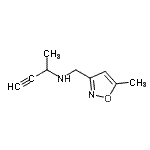 CAS#: 804429-18-3， N-[(5-Methyl-1,2-oxazol-3-yl)methyl]-3-butyn-2-amine