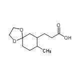 CAS#: 804440-23-1， 3-(8-Methyl-1,4-dioxaspiro[4.5]dec-7-yl)propanoic acid