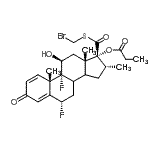 CAS#: 80474-27-7， (6alpha,8xi,11beta,14xi,16alpha,17alpha)-17-{[(Bromomethyl)sulfanyl]carbonyl}-6,9-difluoro-11-hydroxy-16-methyl-3-oxoandrosta-1,4-dien-17-yl propionate