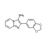 CAS 登录号：80493-81-8， 2-(1,3-苯并二氧戊环-5-基)咪唑并[1,2-a]吡啶-3-胺