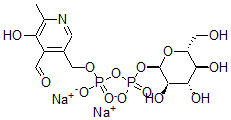 CAS#: 80503-46-4, Pyridoxal(5')Diphospho(1)-Glucose disodium salt