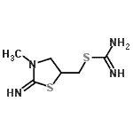 CAS#: 805178-95-4， (2-Imino-3-methyl-1,3-thiazolidin-5-yl)methyl carbamimidothioate