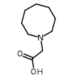 structure of CAS# 805180-08-9, 1-Azocanylacetic acid;1(2H)-azocineacetic acid, hexahydro-;azocan-1-ylacetic acid;MFCD08691614