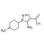 CAS#: 805181-02-6， 5-Amino-1-(1-methyl-4-piperidinyl)-1H-pyrazole-4-carboxylic acid
