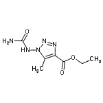 CAS#: 805315-39-3， Ethyl 1-(carbamoylamino)-5-methyl-1H-1,2,3-triazole-4-carboxylate
