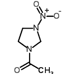 CAS 登录号：80552-97-2， 1-(3-硝基-1-咪唑烷基)乙酮
