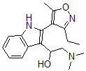 结构式 CAS# 80565-58-8, alpha-(二甲基氨基甲基)-2-(3-乙基-5-甲基-4-异恶唑基)-1H-吲哚-3-甲醇