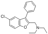 CAS#: 80592-85-4, 5-Chloro-2-(Diethylaminomethyl)-3-Phenyl-Benzofuran